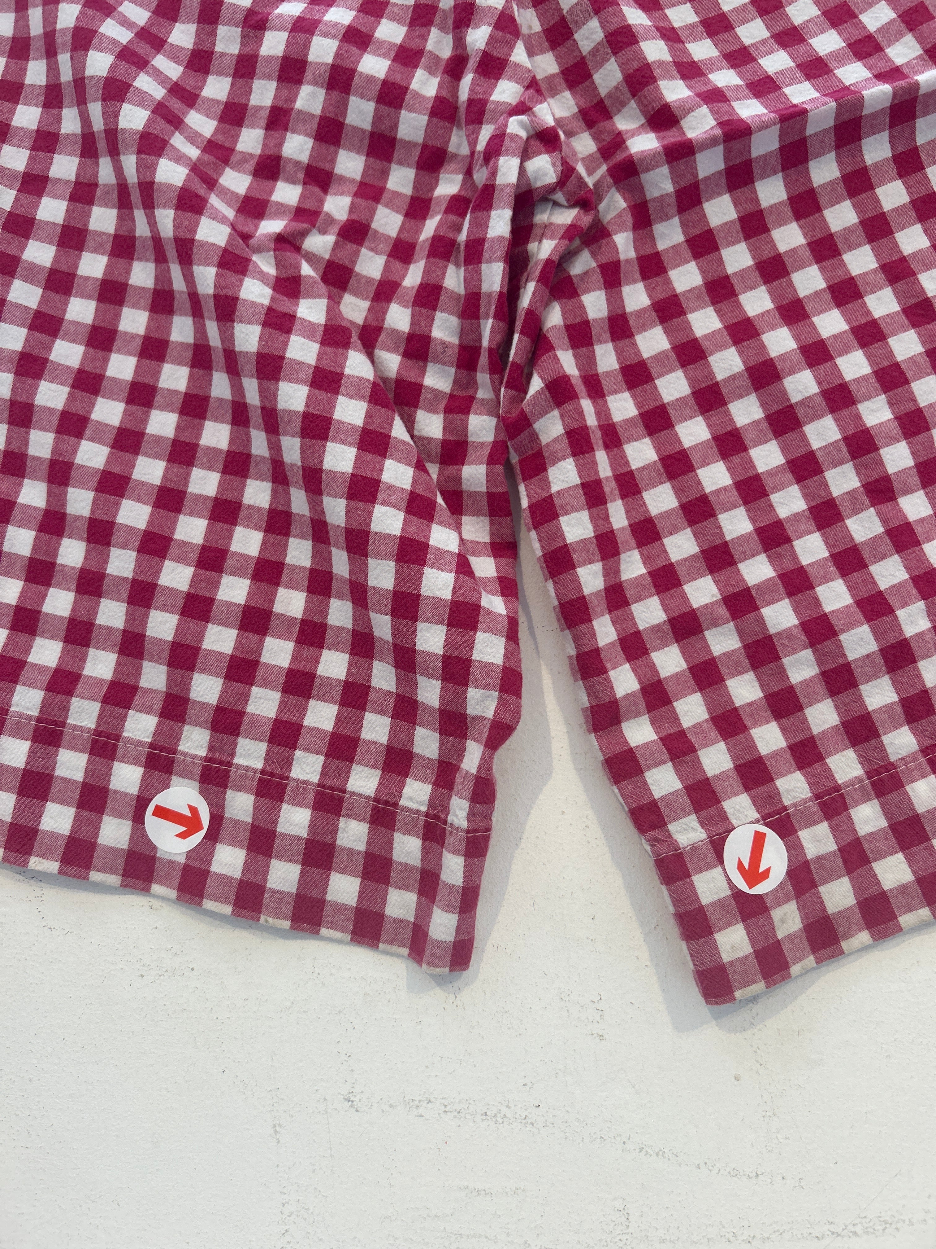 Cacane  Red gingham culottes