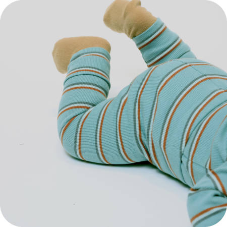 Soft Gallery Teal Striped Ribbed Legging