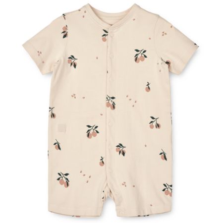 Peach short romper