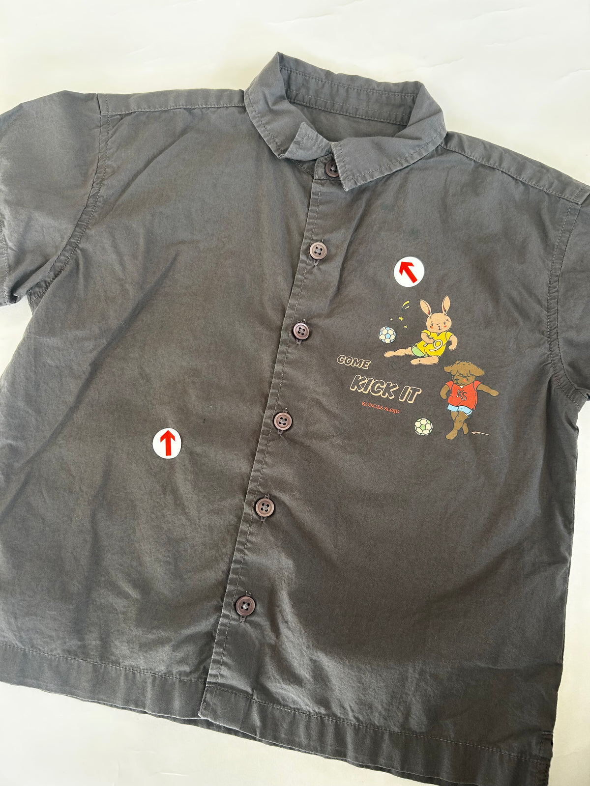 Dark grey motif shirt