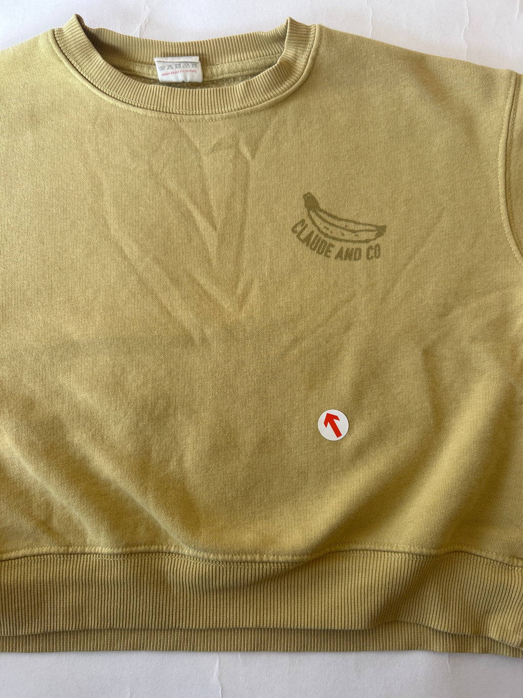 Claude & Co Mustard yellow banana print sweatshirt