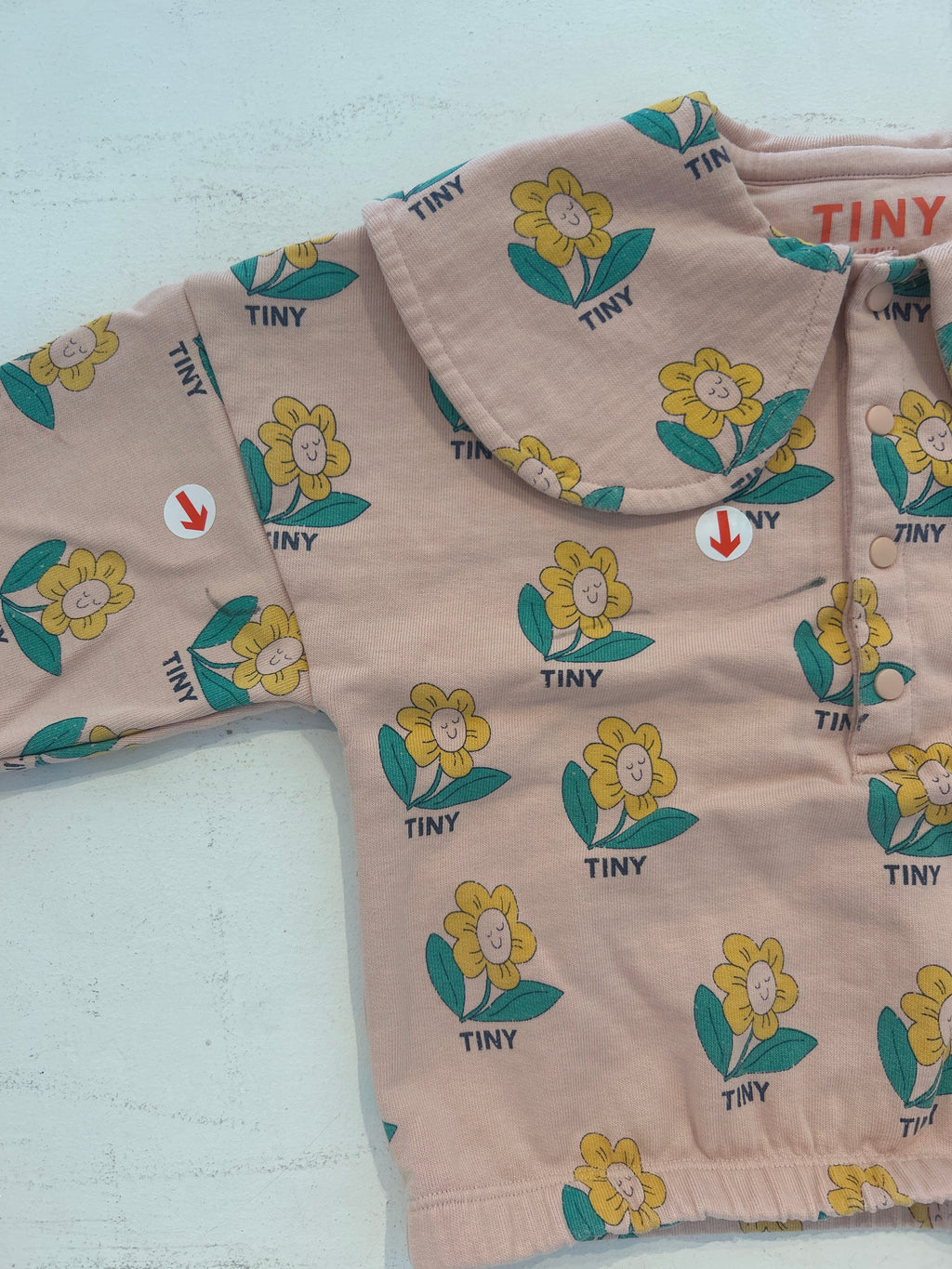 Tiny Cottons Pink tiny flowers sweatshirt