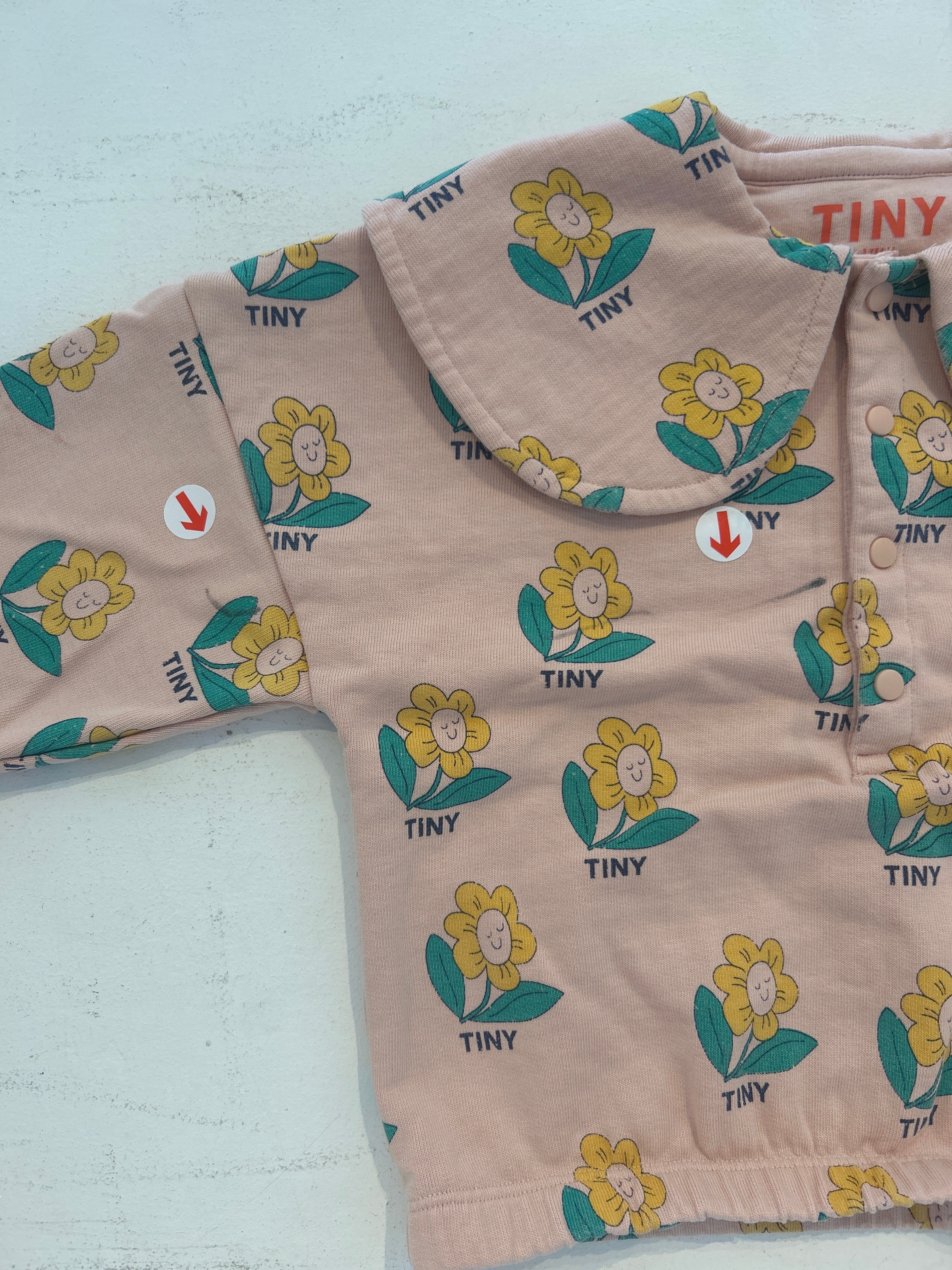 Tiny Cottons Pink tiny flowers sweatshirt