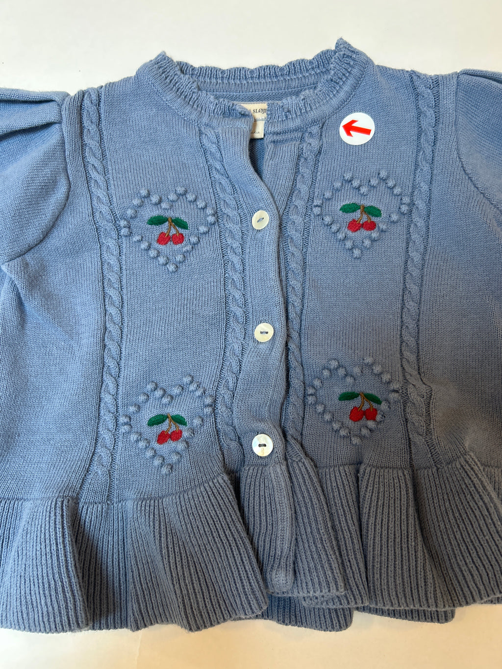 Konges Slojd Blue cherries cardigan