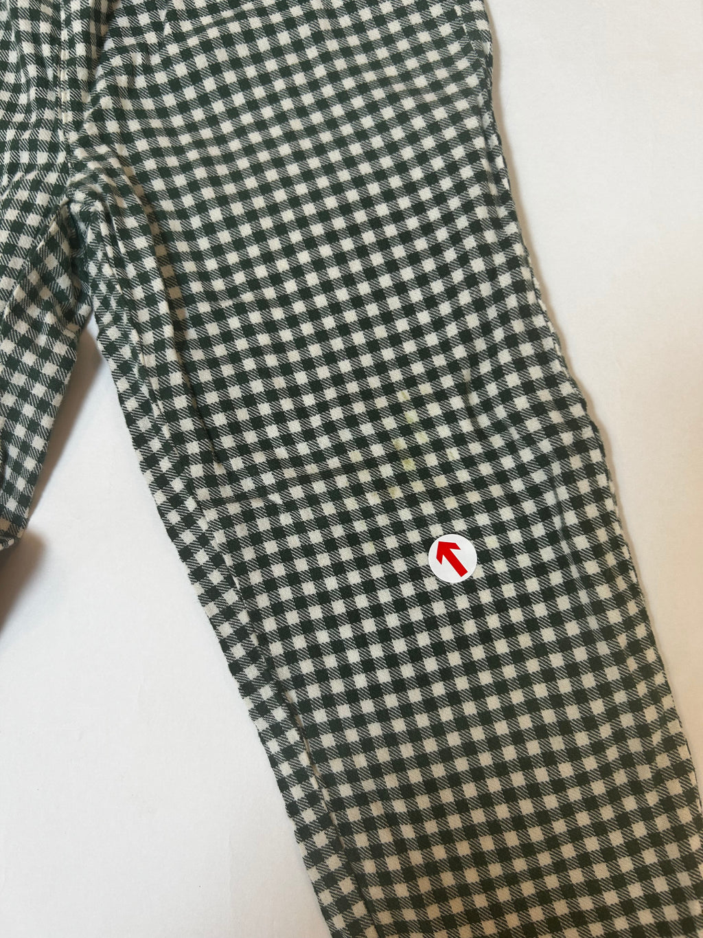 Konges Slojd Forest green gingham trousers