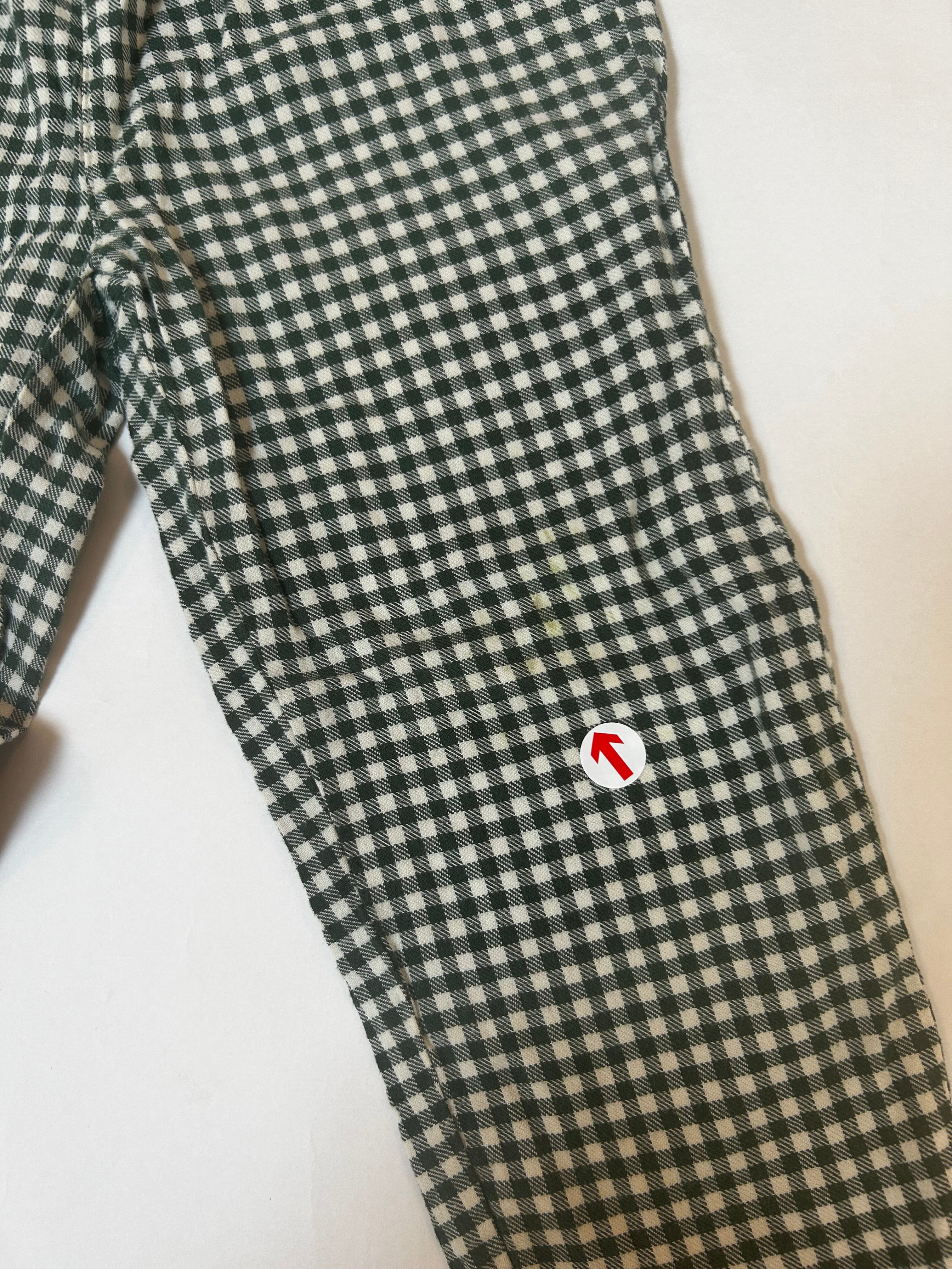 Konges Slojd Forest green gingham trousers