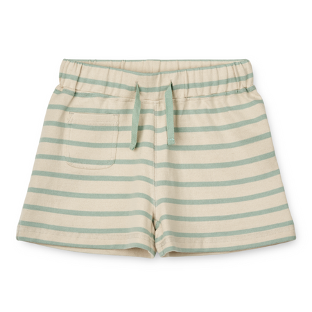 Blue & sand striped shorts