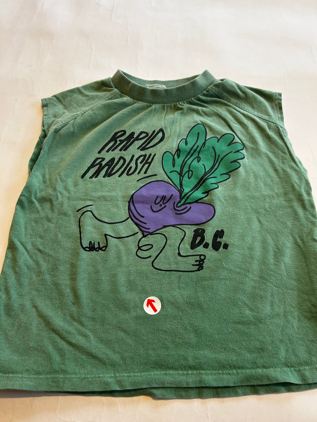 Bobo Choses Green rapid radish sleeveless t-shirt