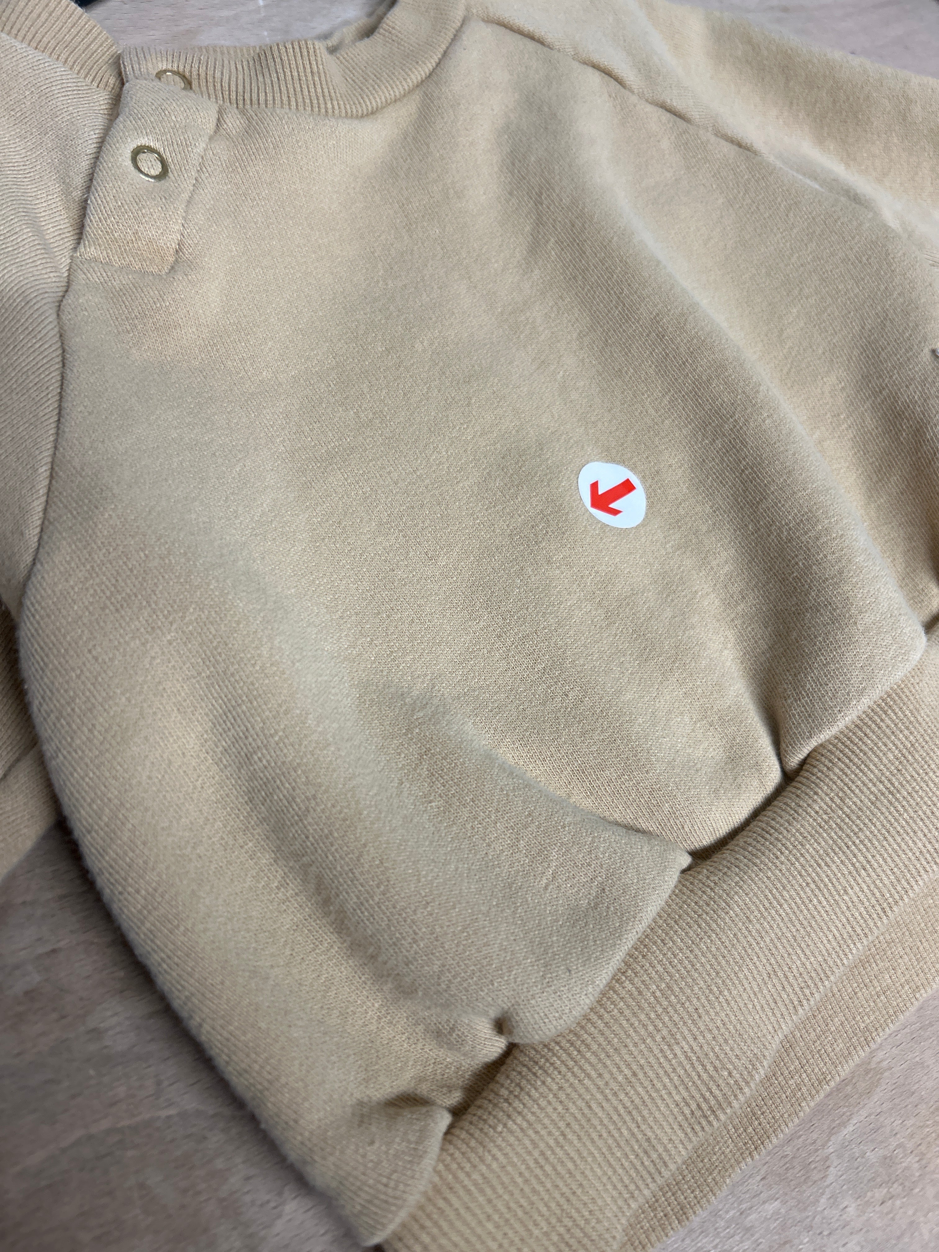 Mini Rodini Beige Logo Sweatshirt