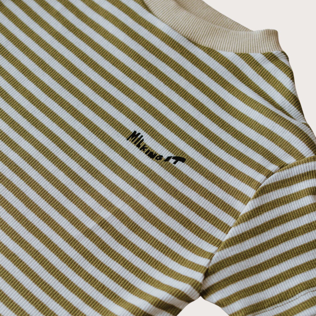 Claude and Co Stripe milking it ribbed t-shirt