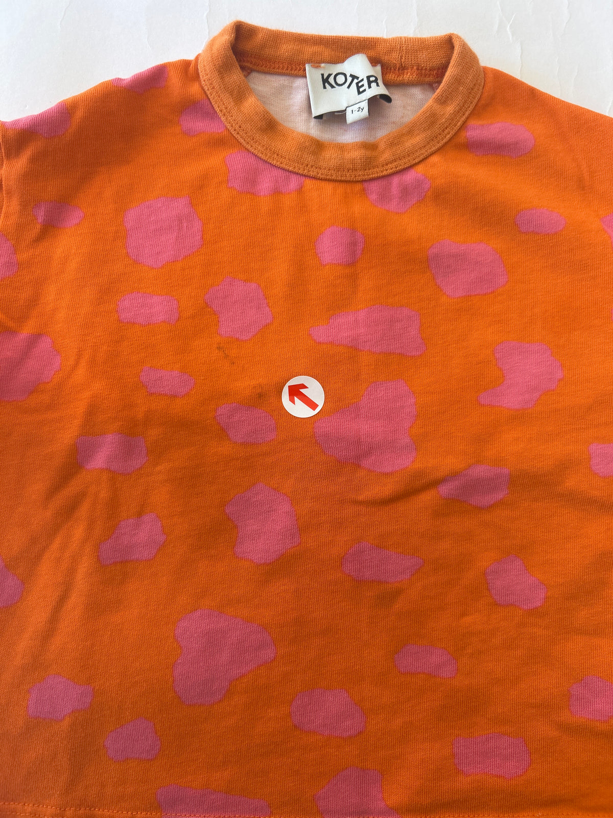 Orange dot jersey t-shirt
