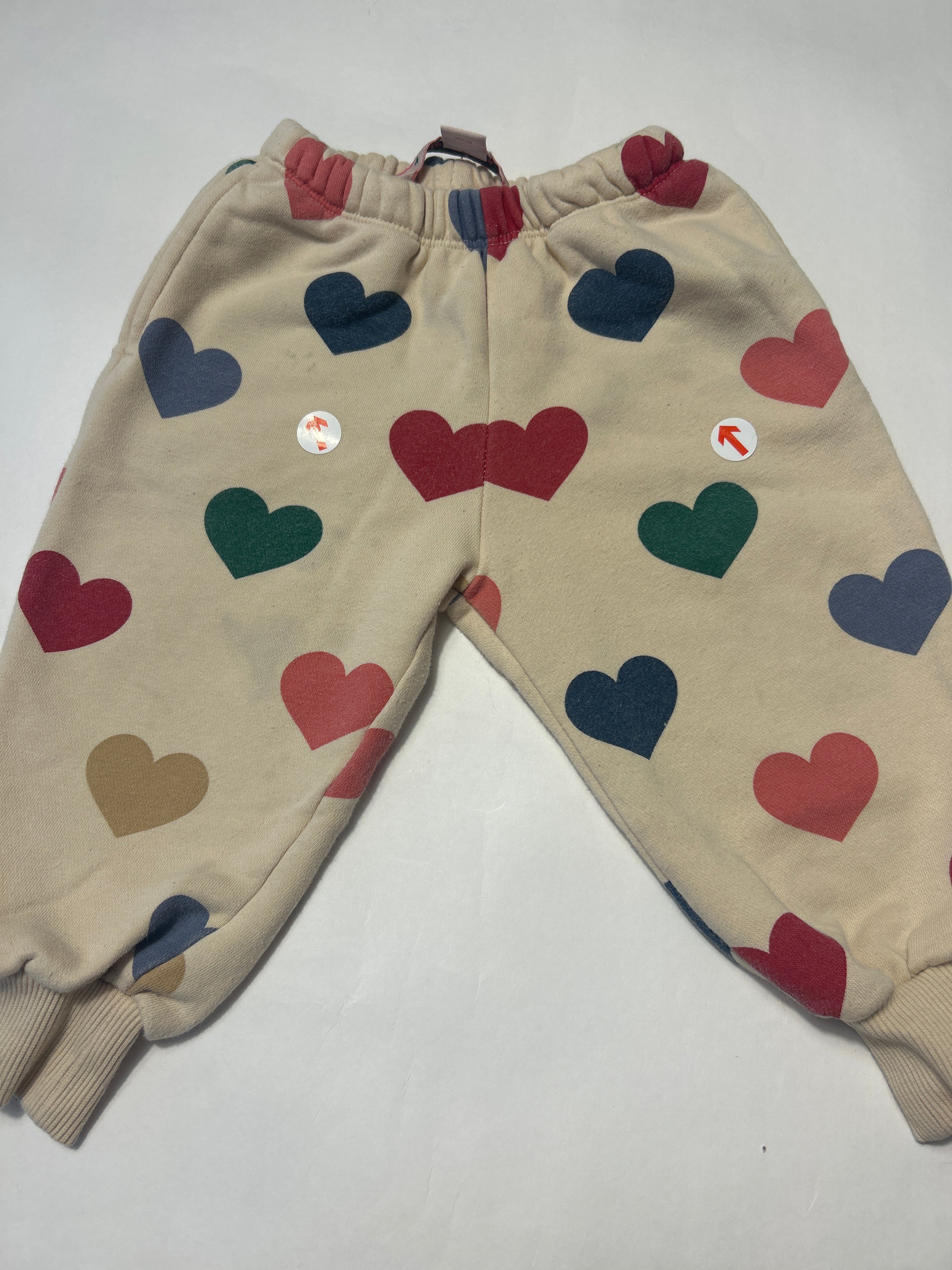 Konges Slojd Pink heart print sweatpants