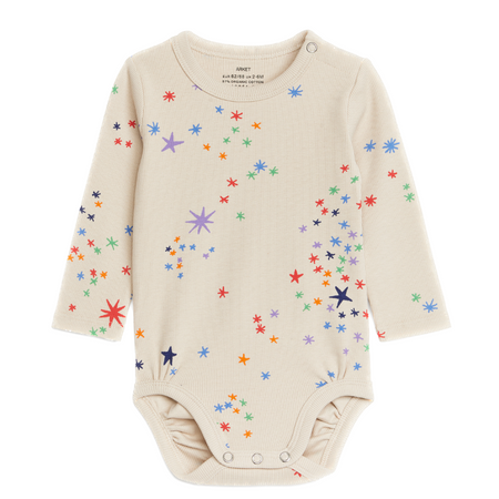 Multi star cotton bodysuit