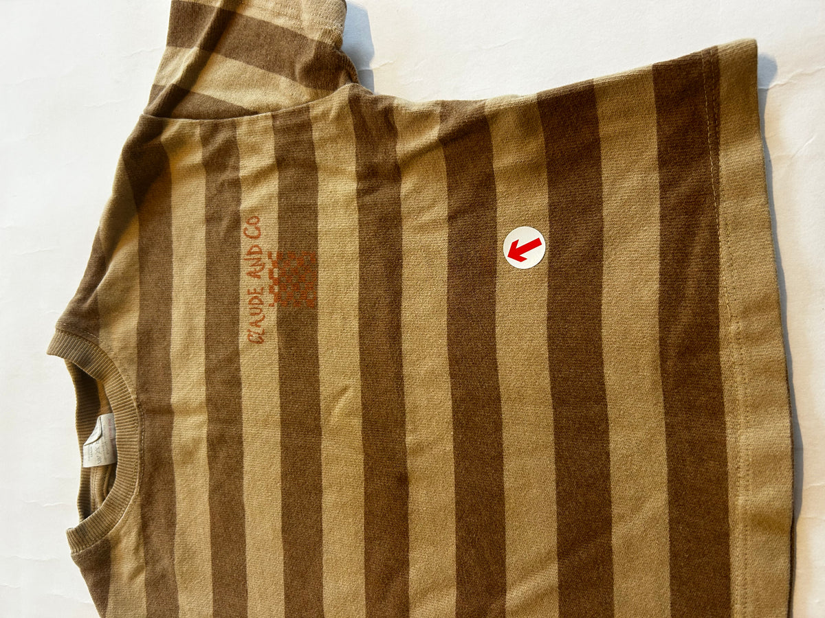 Claude & Co Brown stripe Claude tee