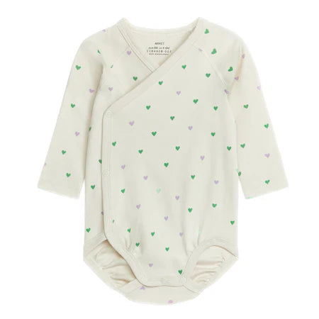 ARKET Pastel Hearts Wrap Bodysuit