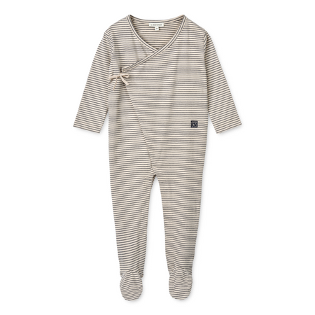 Stripe wrap sleepsuit