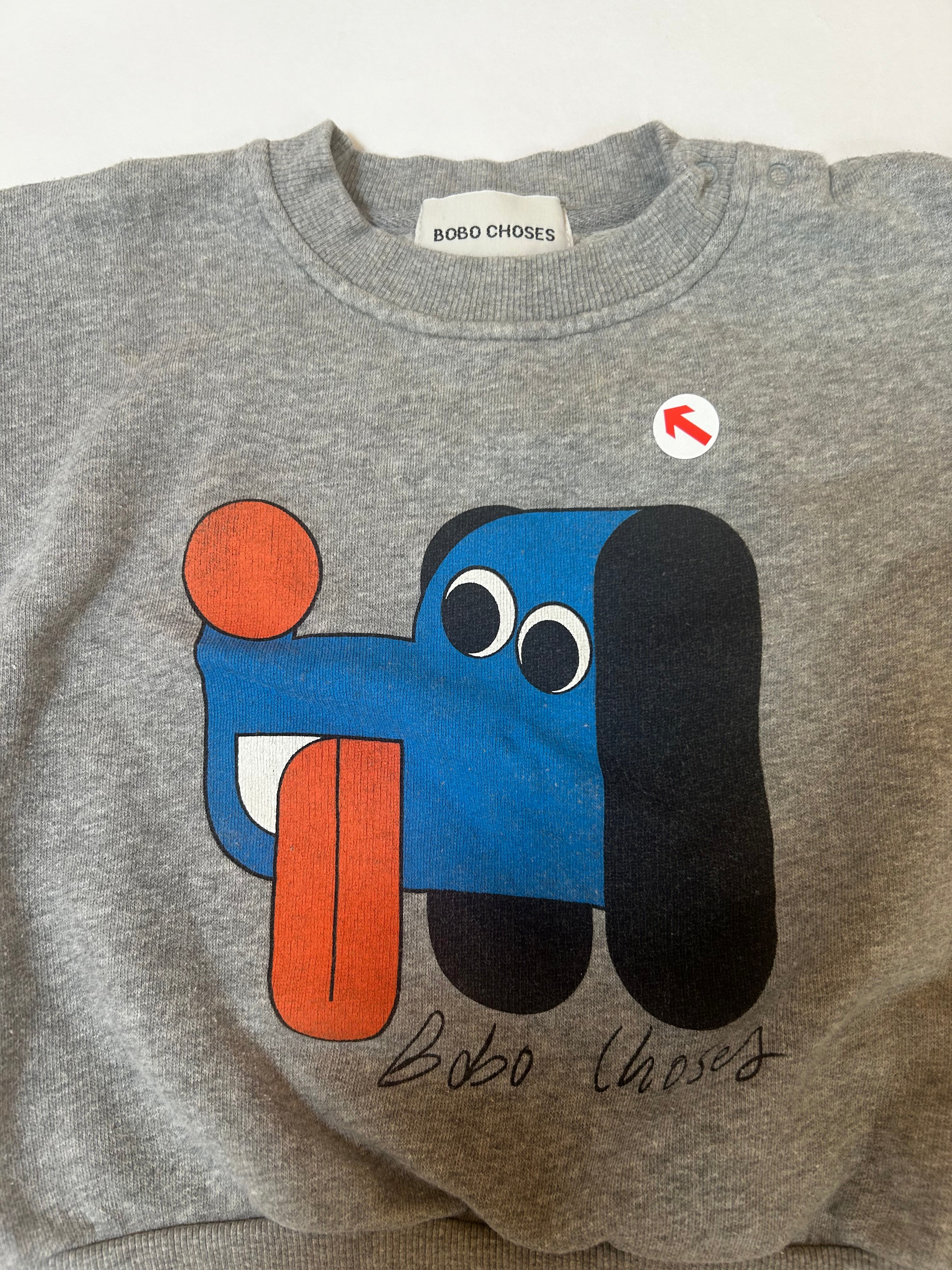 Bobo Choses Grey doggy mate sweatshirt