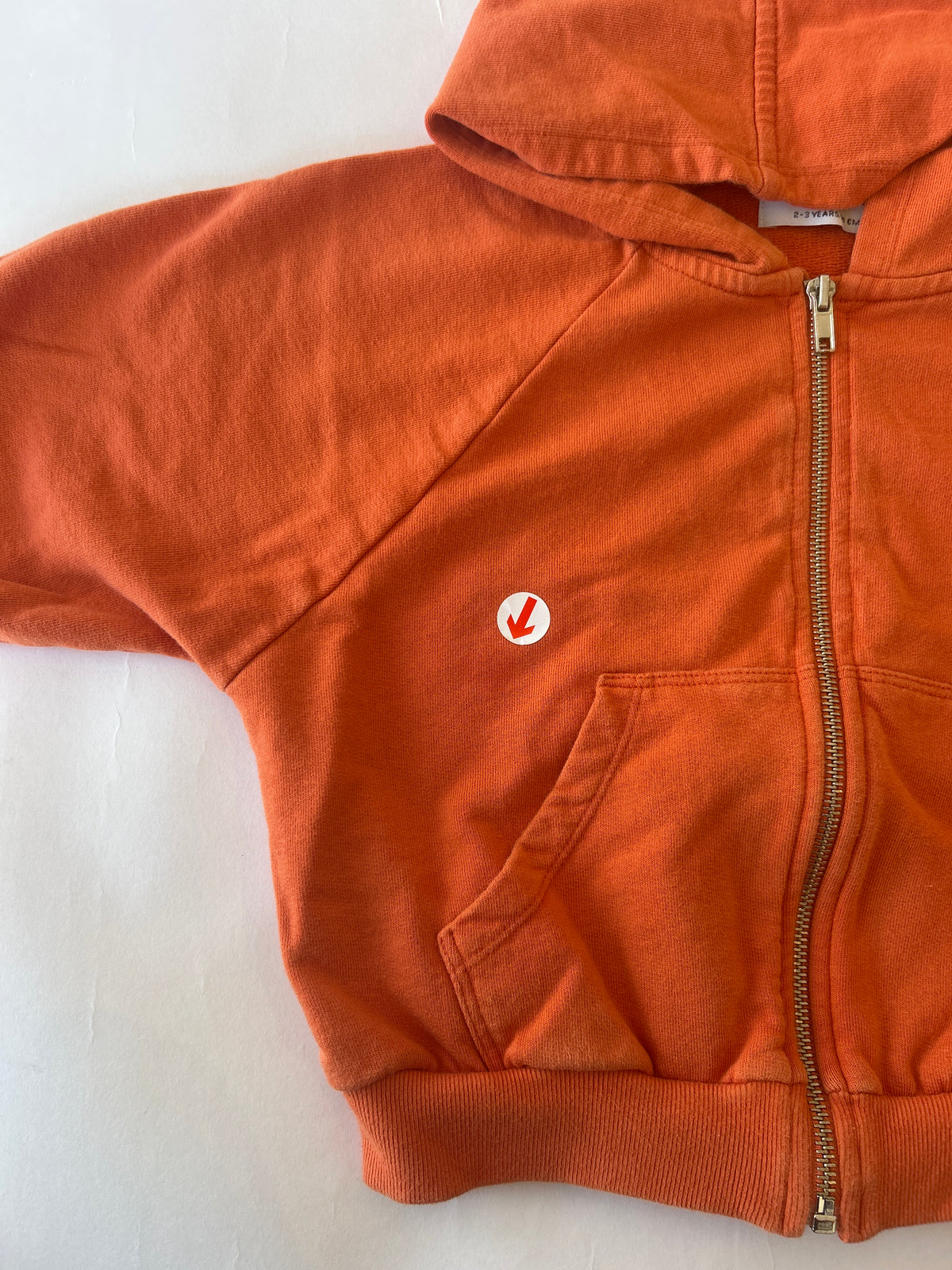 Bobo Choses Rust zipped hoodie