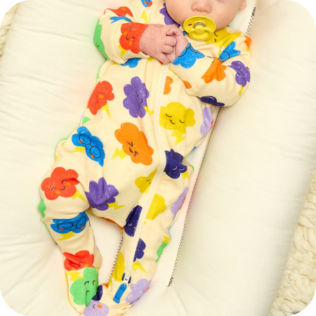 0 - 3  The Bonnie Mob The Bonnie Mob Rainbow Cloud Sleepsuit