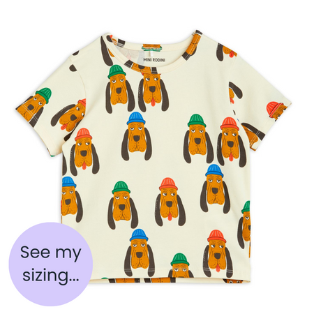mini rodini All over Bloodhound Short Sleeve Top