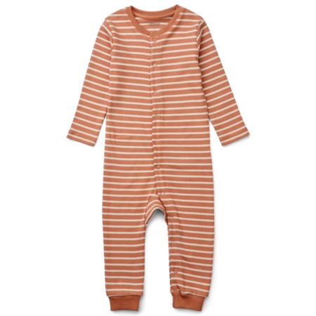 Pink stripe sleepsuit