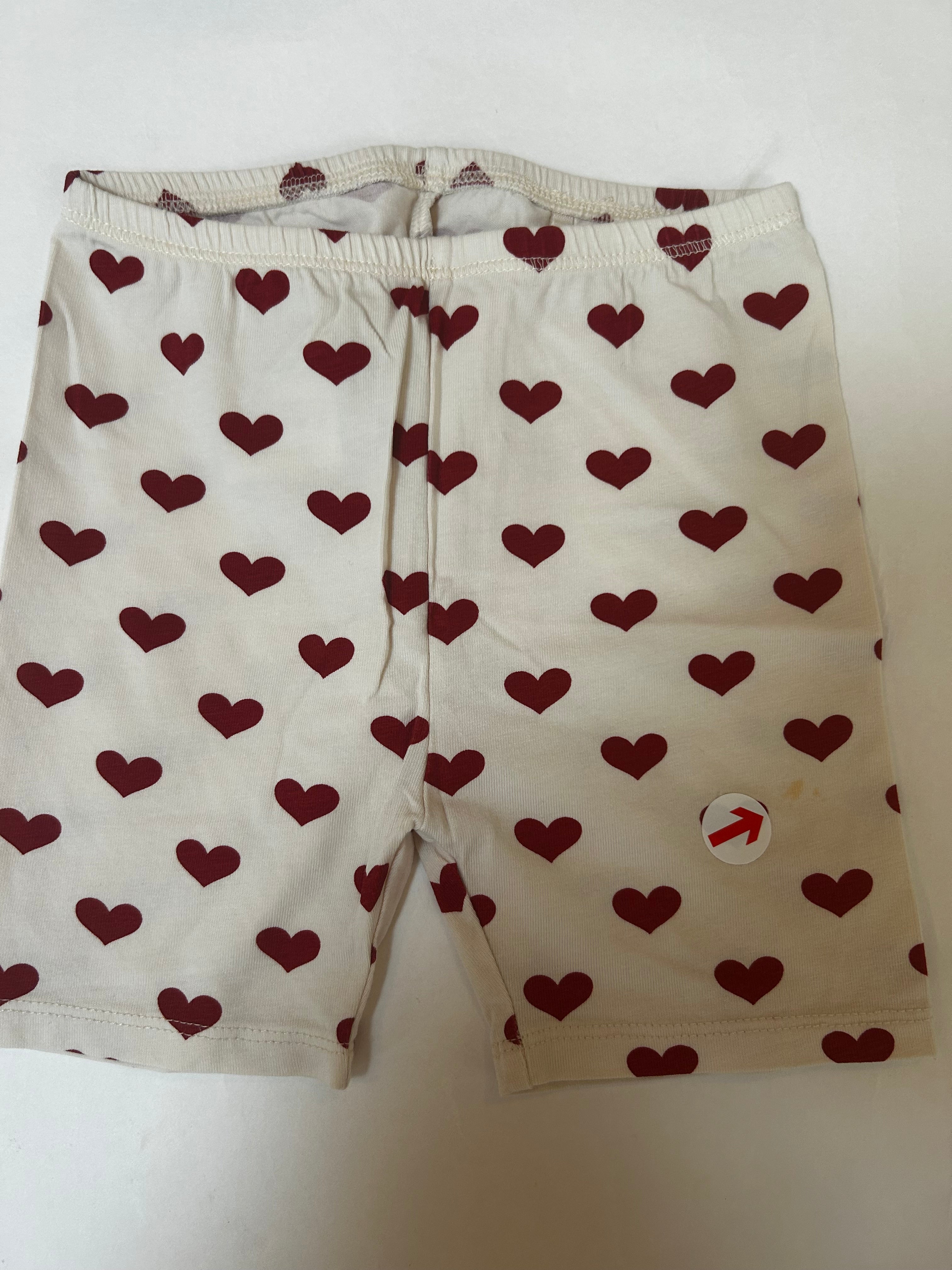 Konges Slojd Red heart cycling shorts