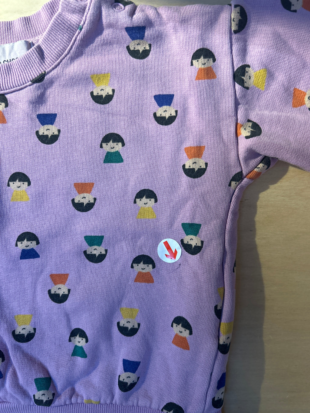 Bobo Choses Lilac game pawns sweatshirt
