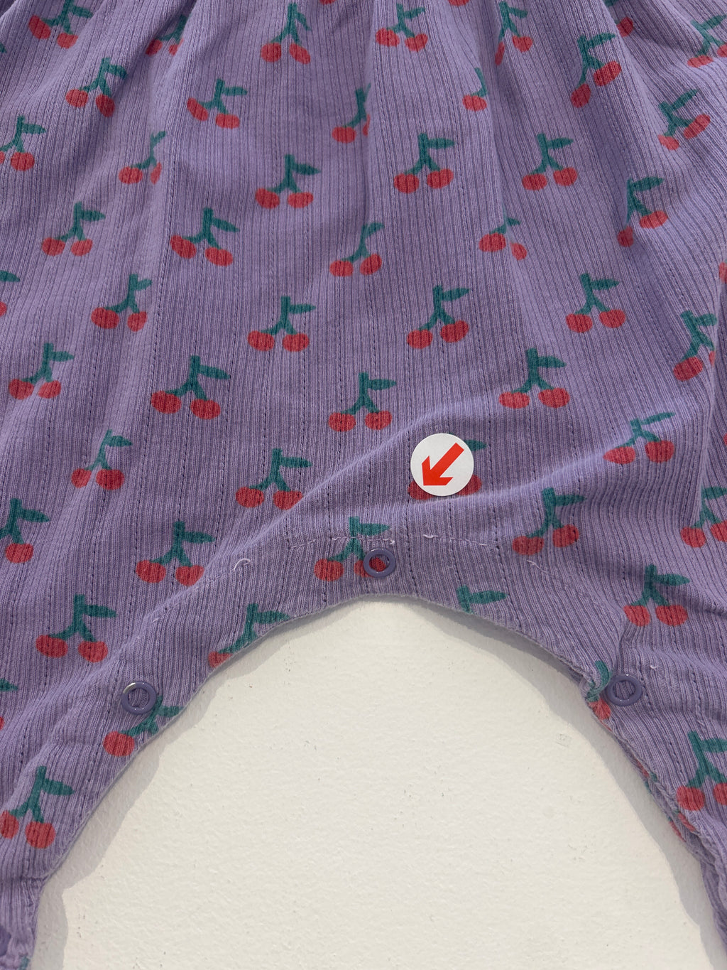Bobo Choses Purple cherry romper 9M