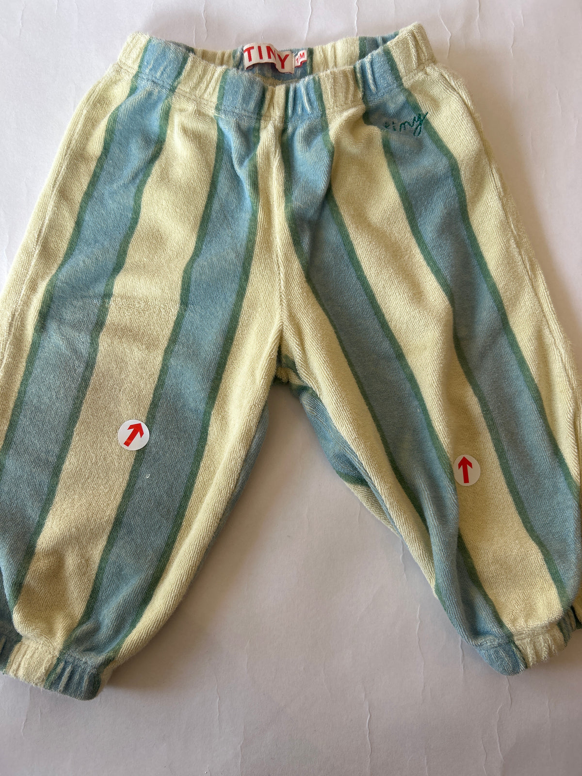 tiny cottons Retro stripes towel baby sweatpants