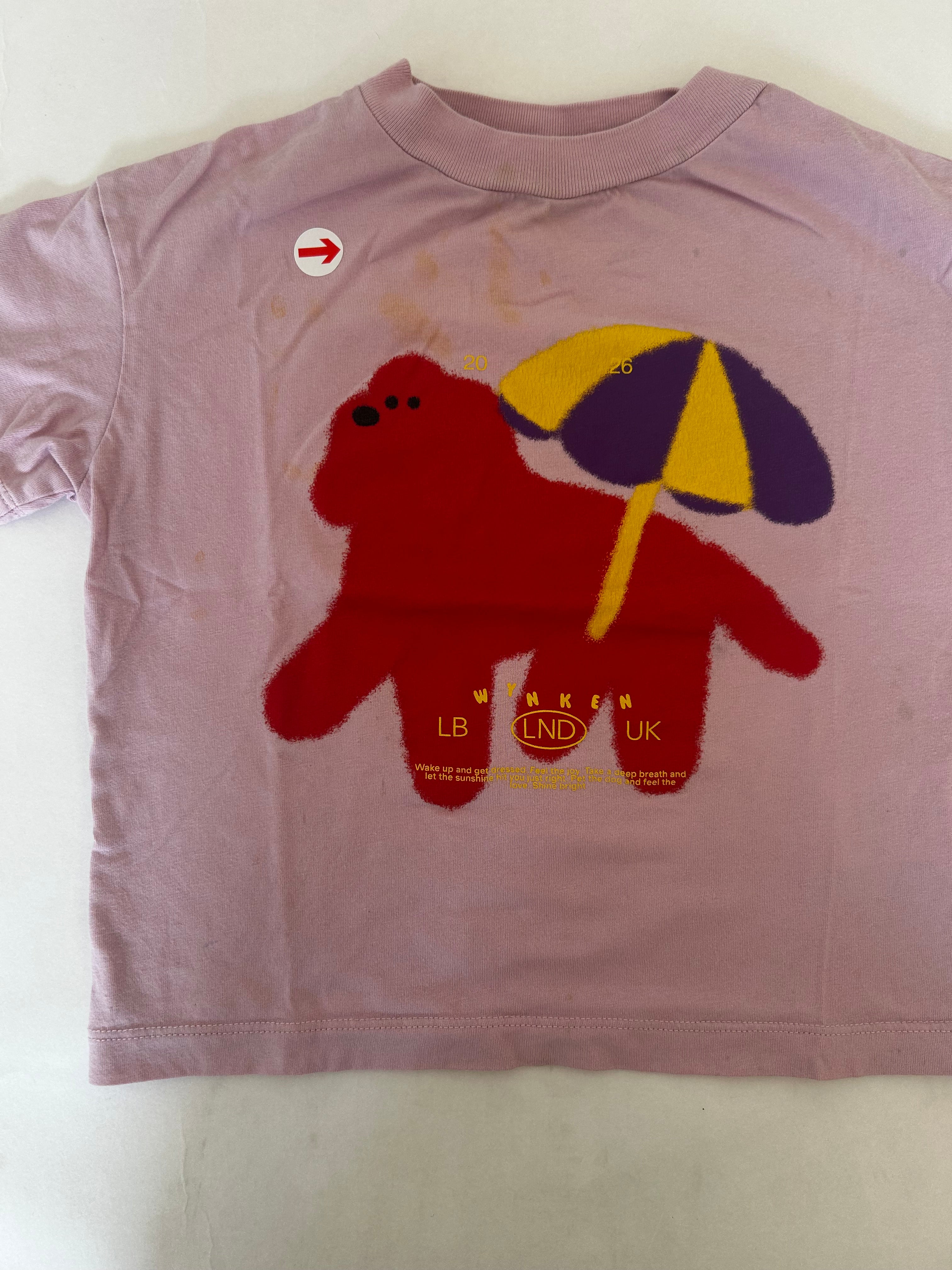 Wynken Pink candy dog t-shirt