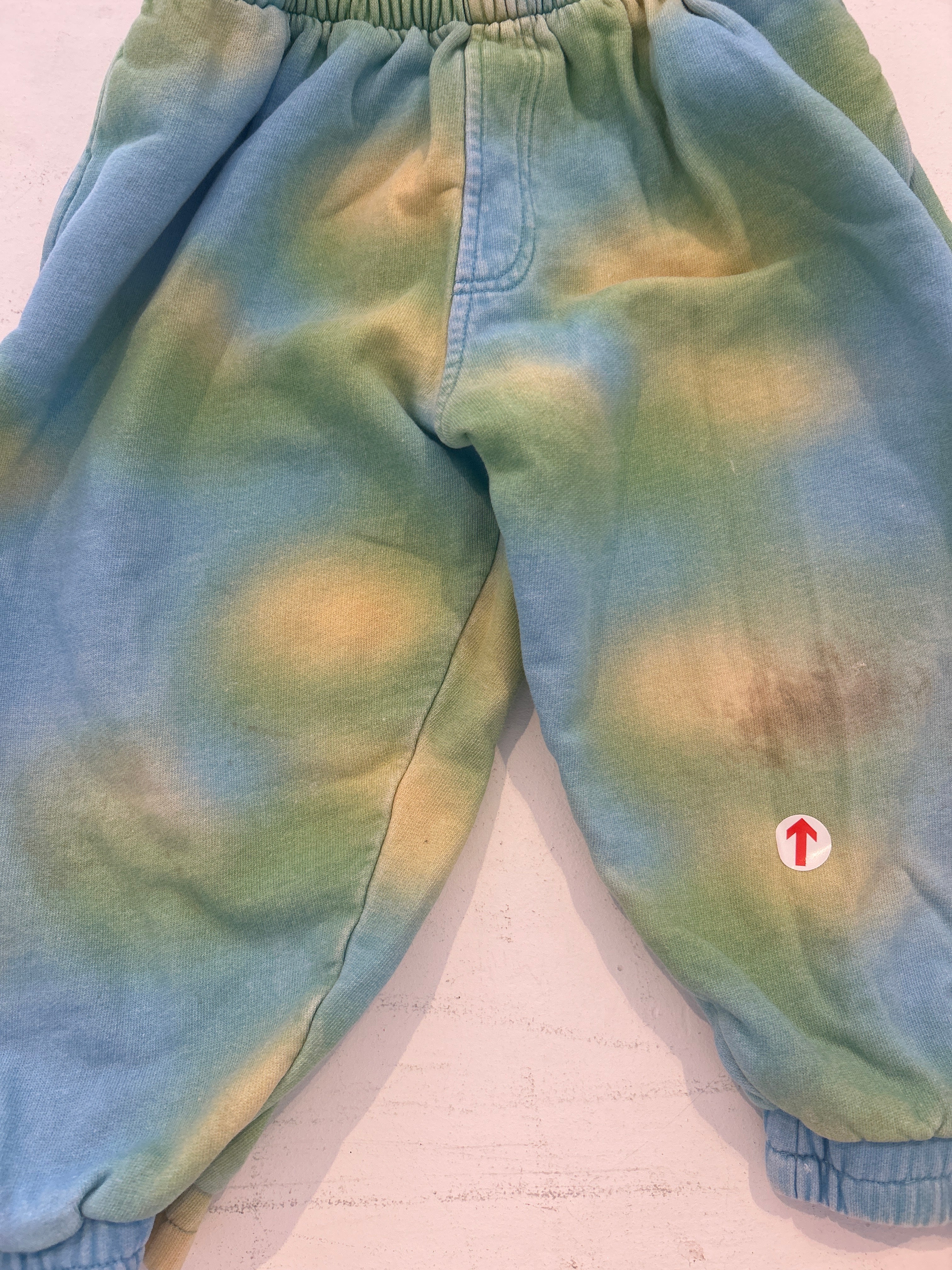 Studio Koter Blue and green printed rounded joggers