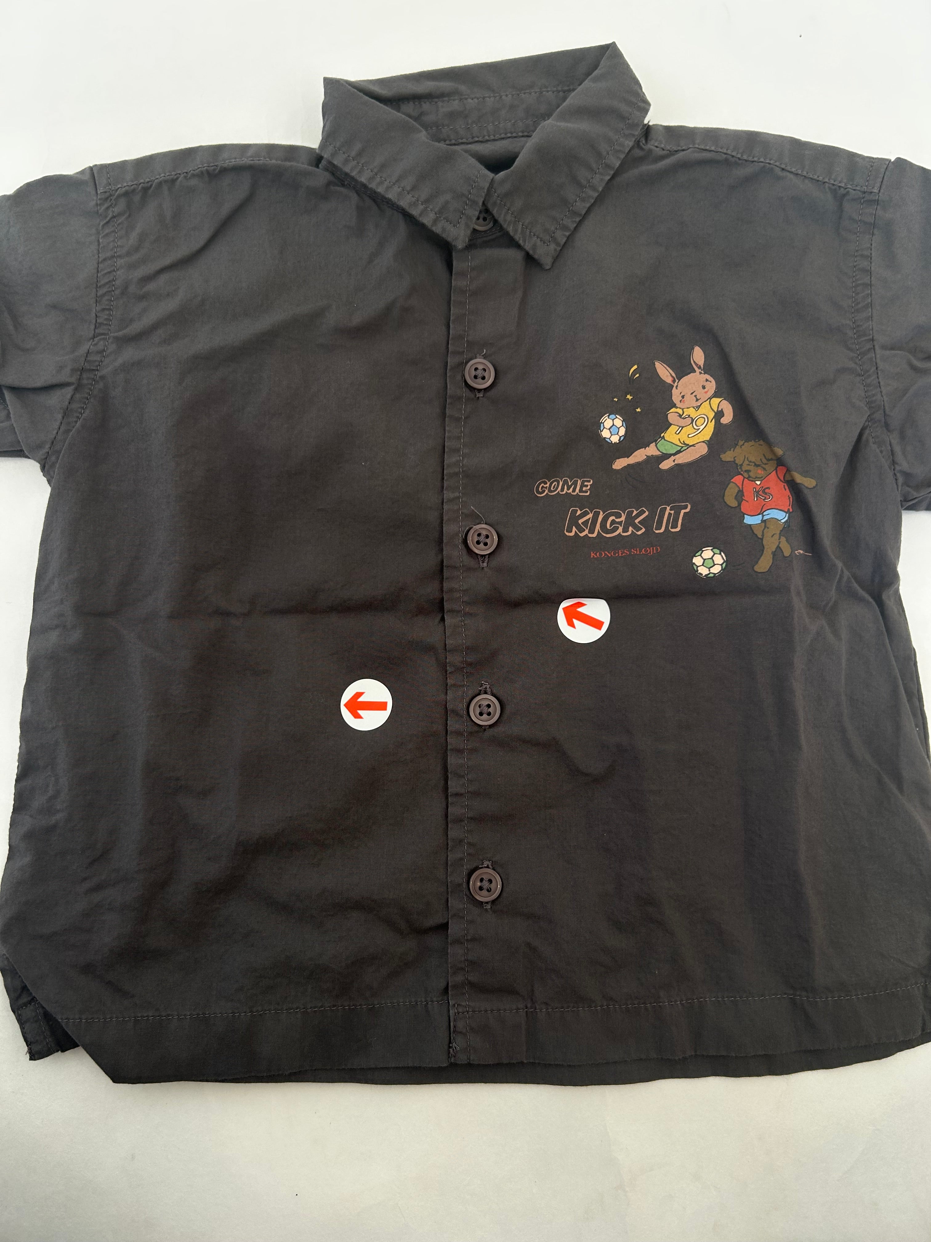 Konges Slojd Dark grey motif shirt