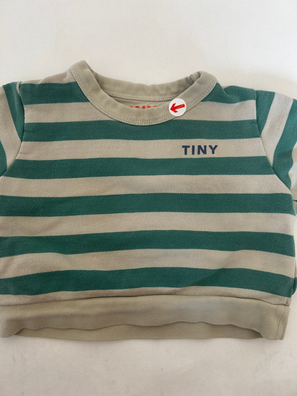 Tiny Cottons Dark green stripes baby sweatshirt