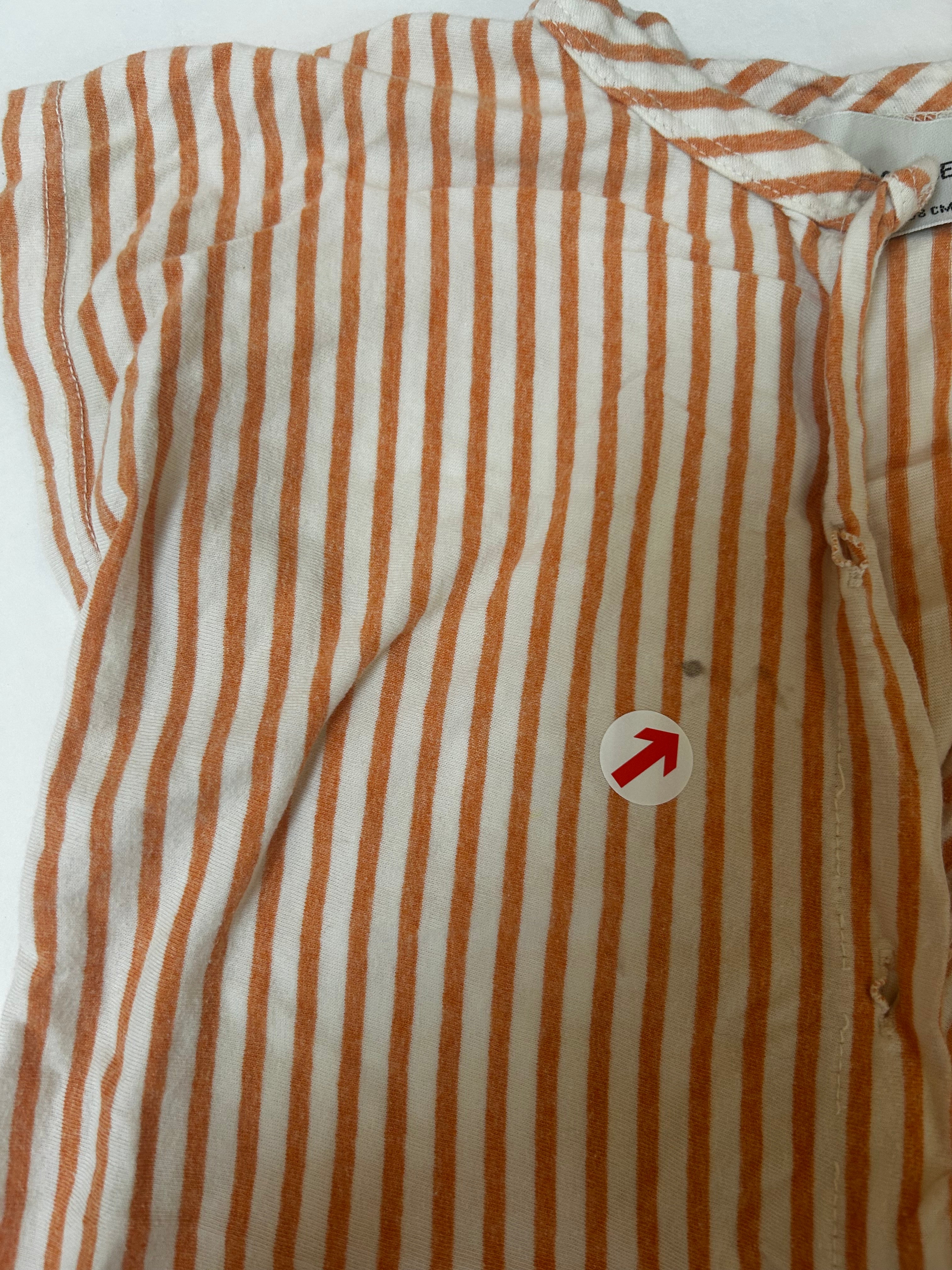 Bobo Choses Striped orange playsuit