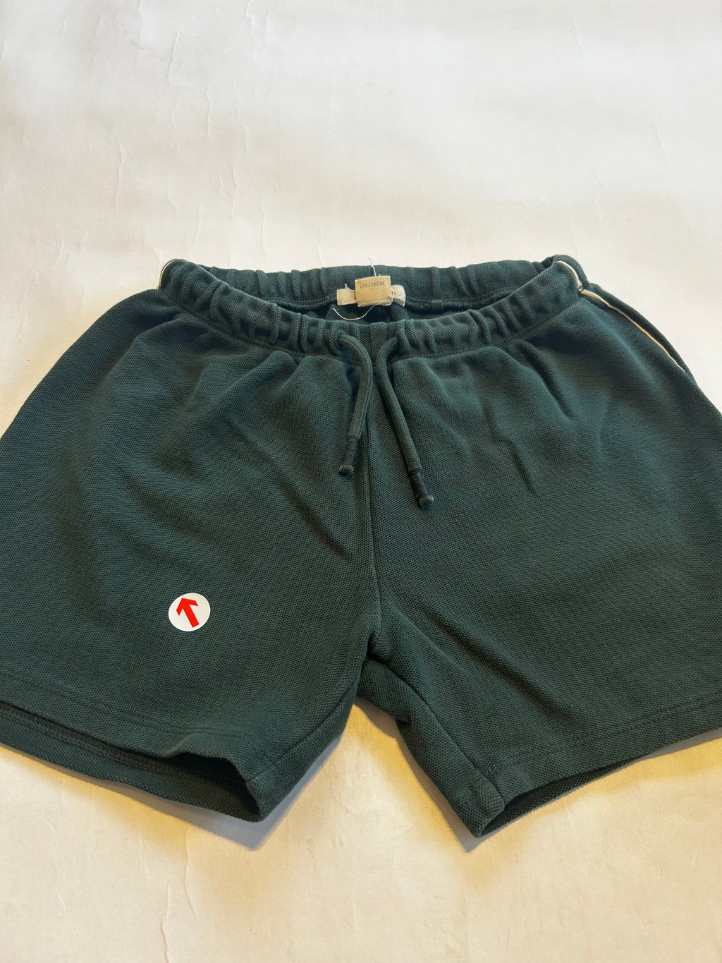 Konges Sløjd Dark green cotton drawstring shorts