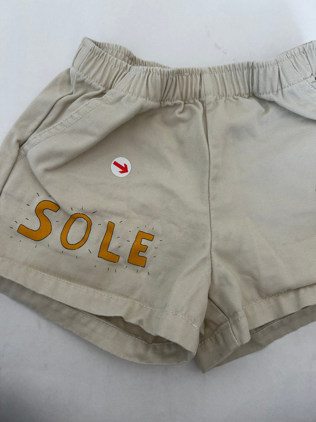 Tiny Cottons Cream artsy tree shorts