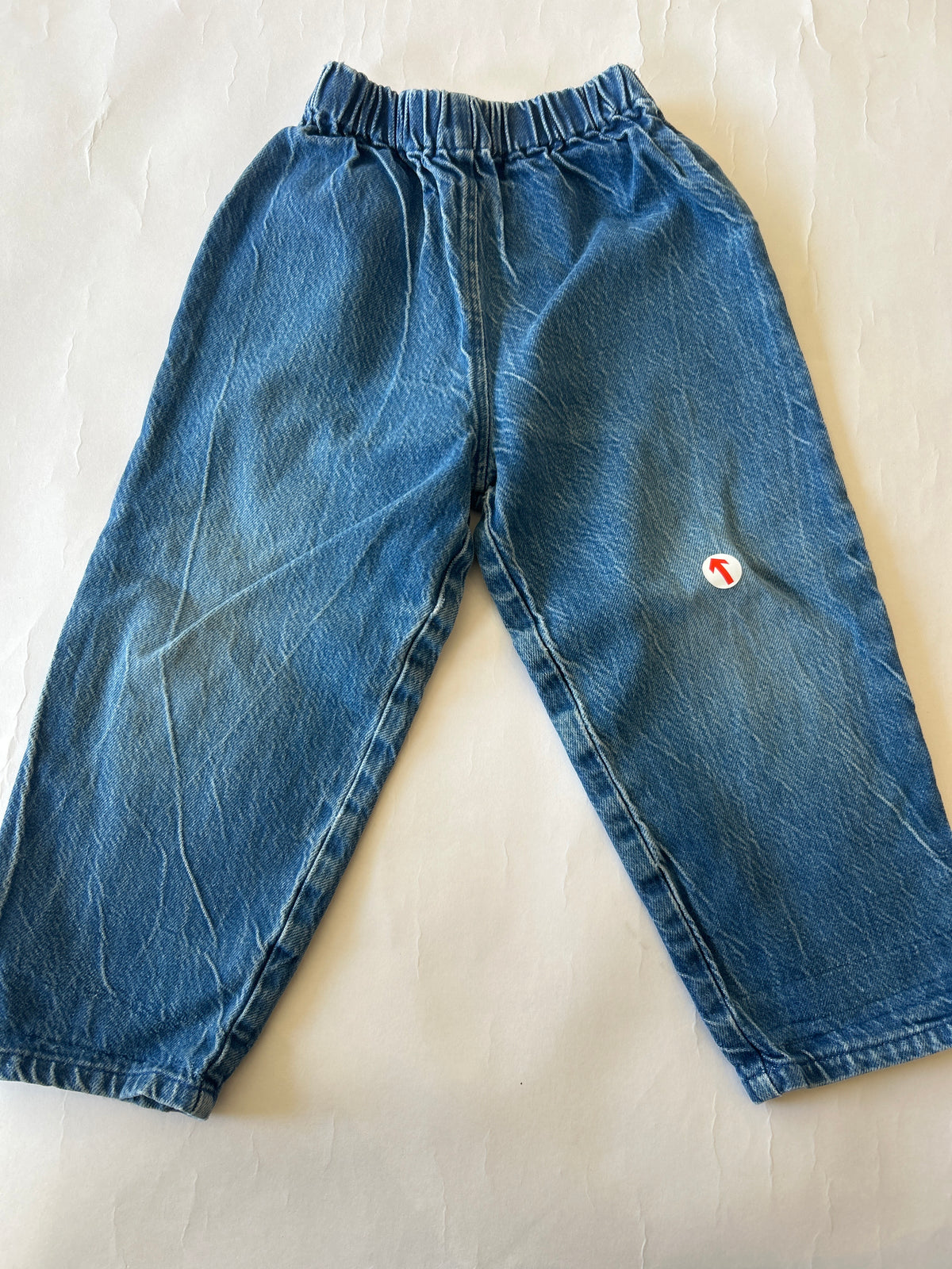 P Denim Wide leg blue jeans
