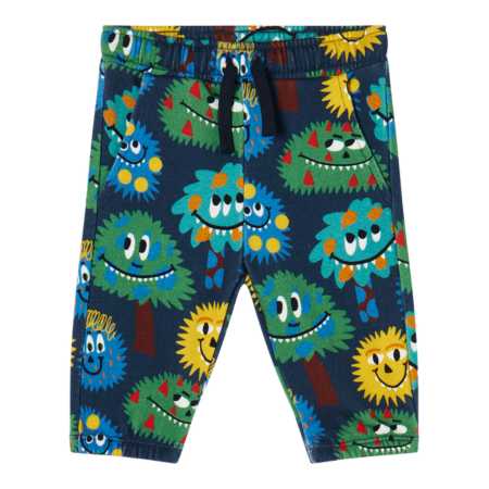 18-24M Stella McCartney Navy & All Over Monsters Print Joggers