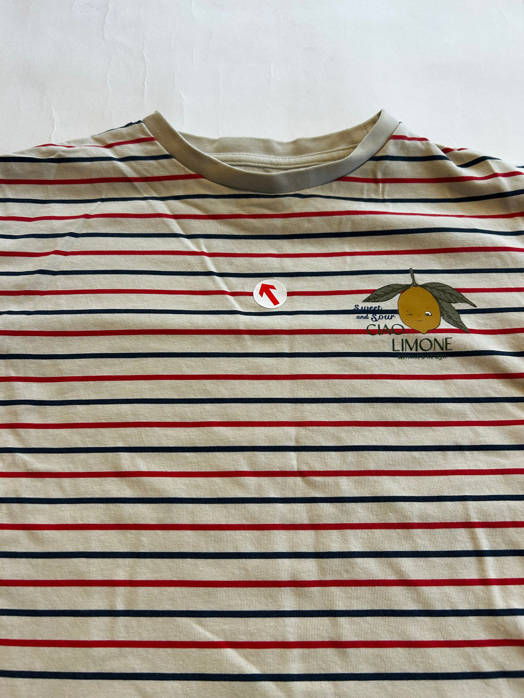 Konges Sløjd Ciao limone striped tee
