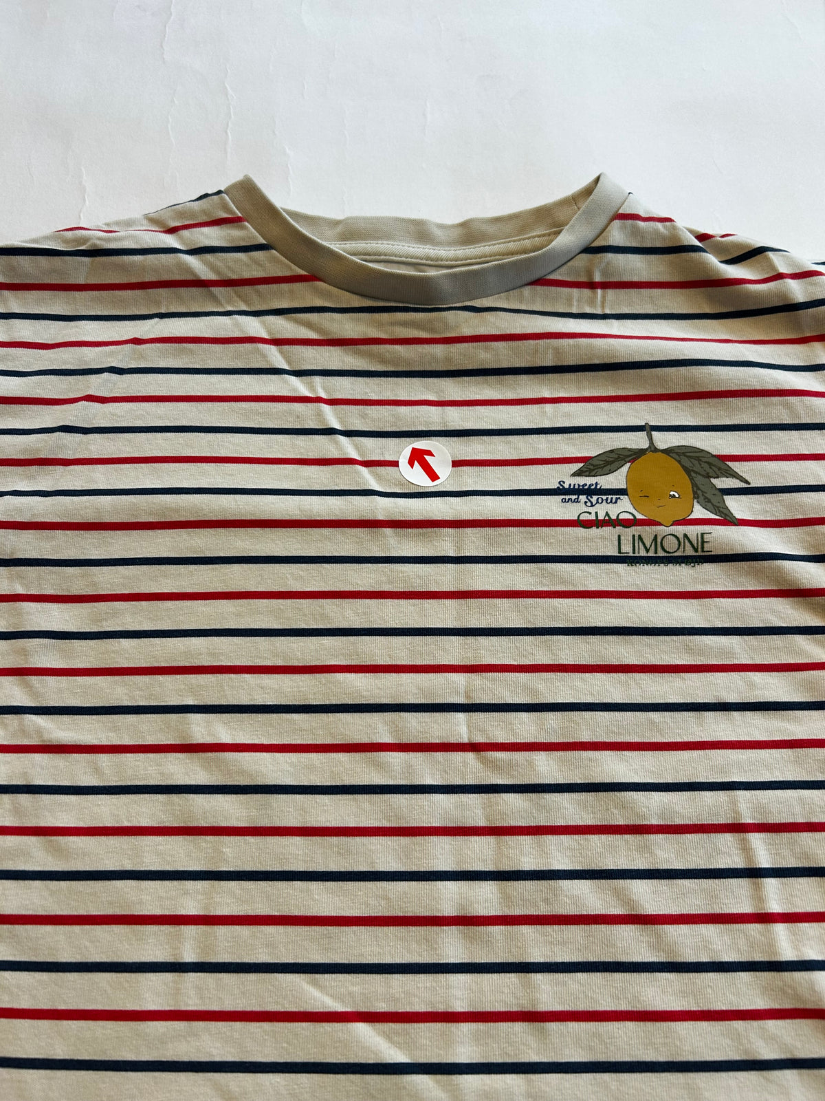 Konges Sløjd Ciao limone striped tee