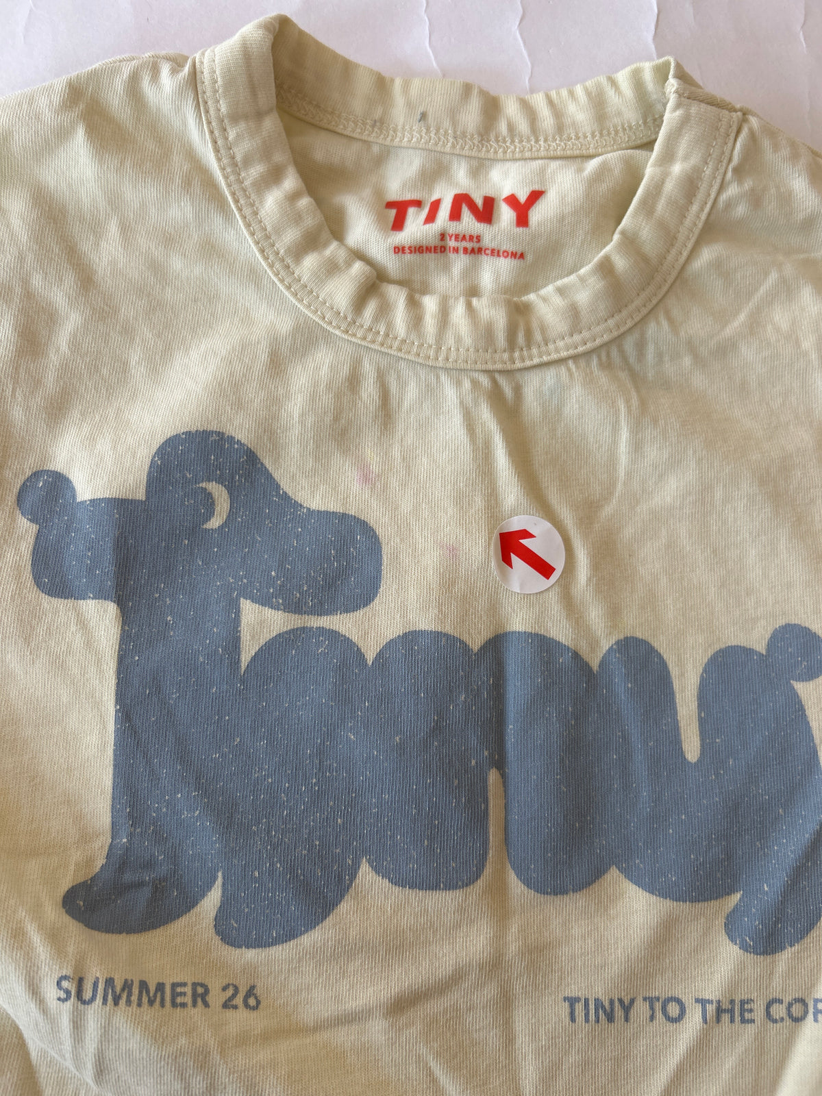 Tiny Cottons Yellow tiny dog graphic tee