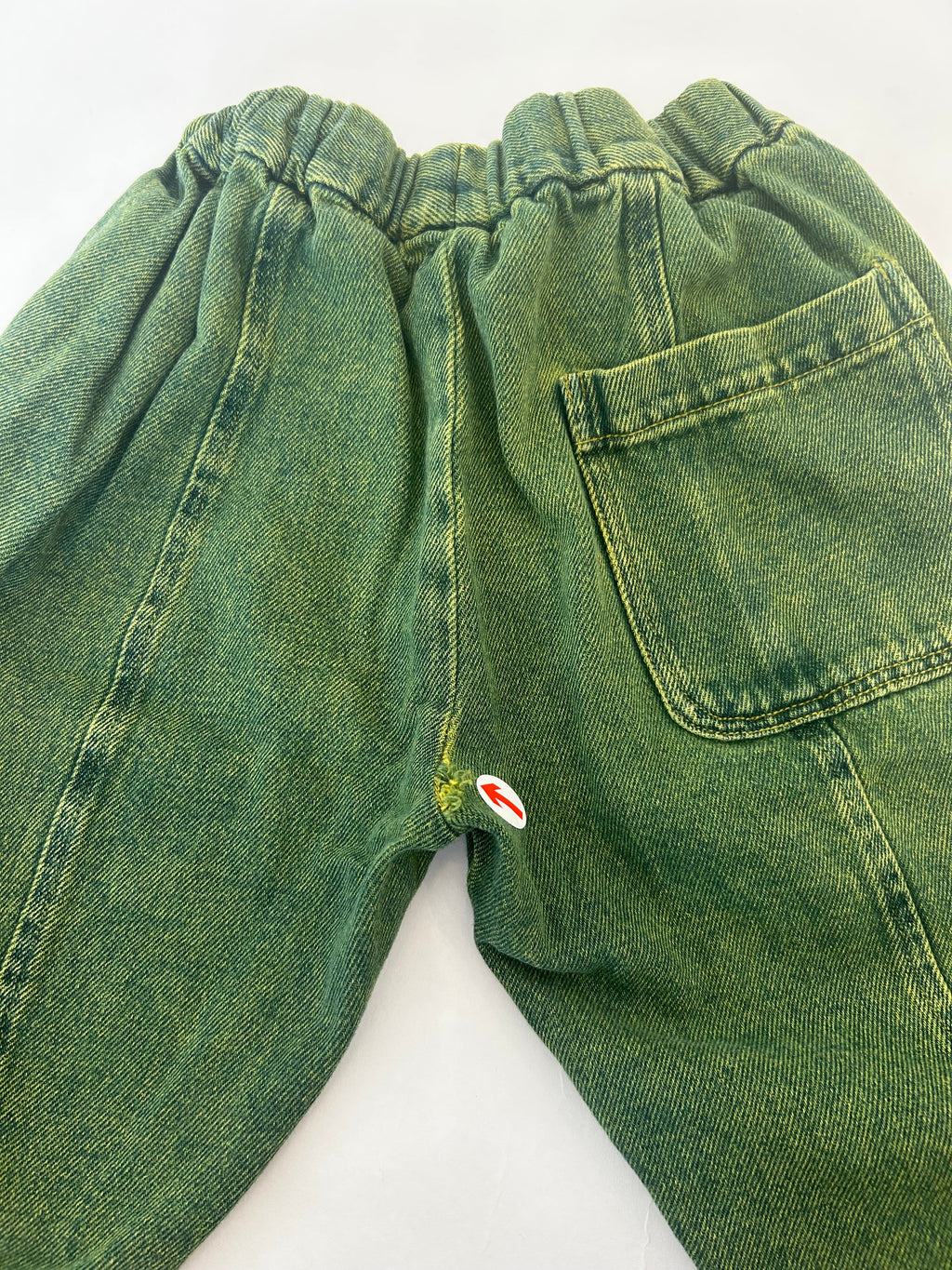 Studio Koter Manu green overdye denim trousers