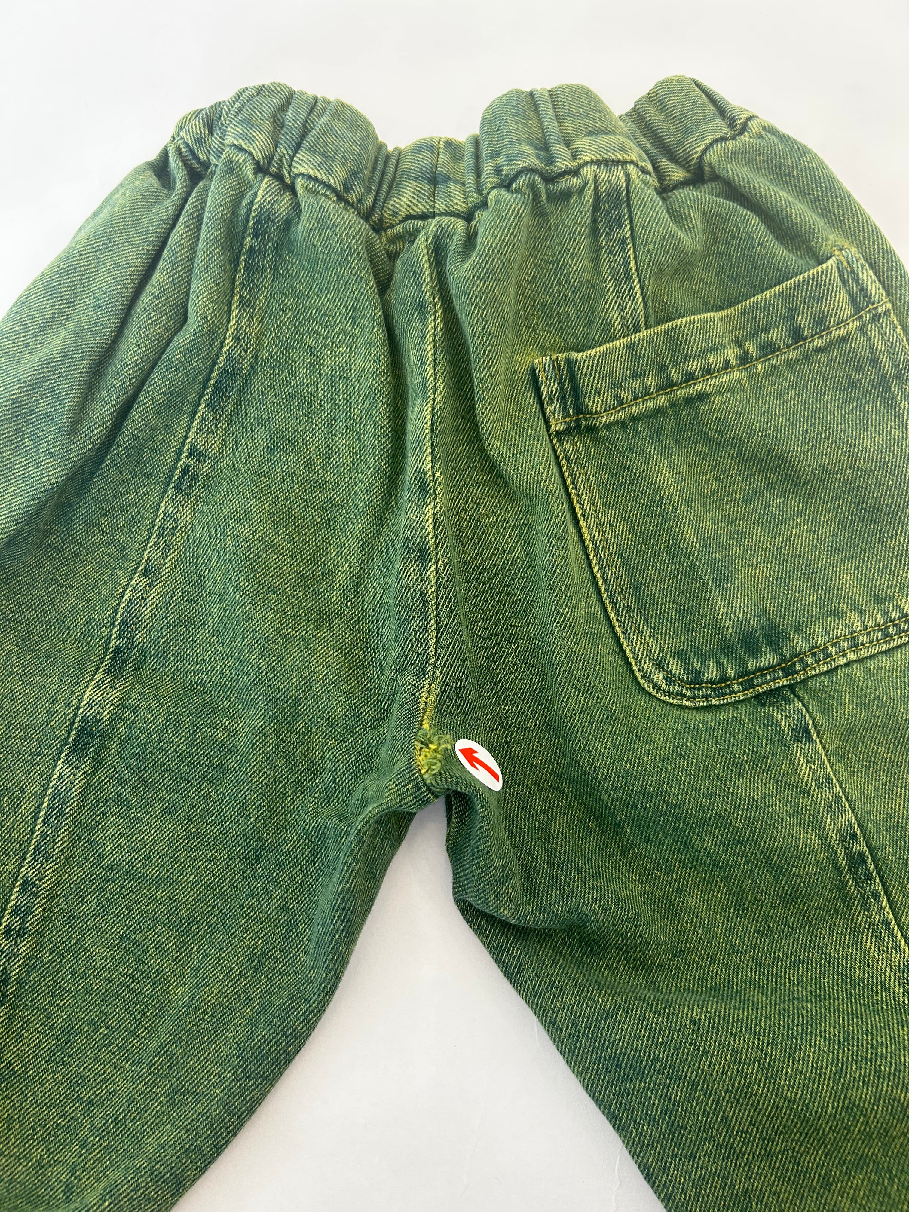 Studio Koter Manu green overdye denim trousers