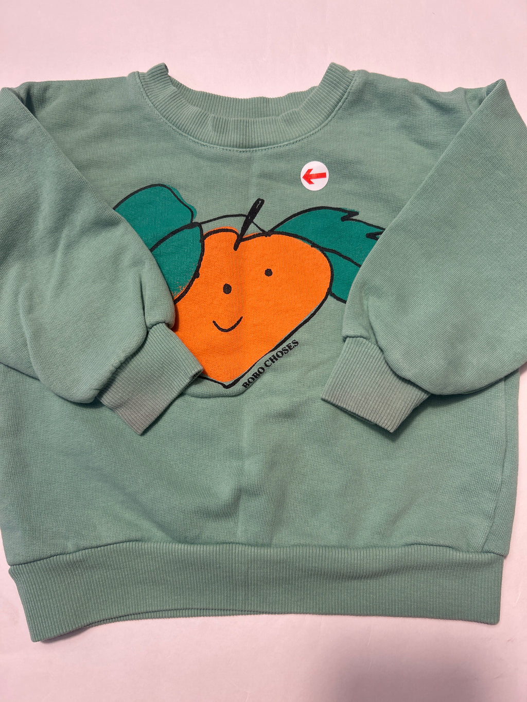 bobo choses Green tangerine print sweatshirt