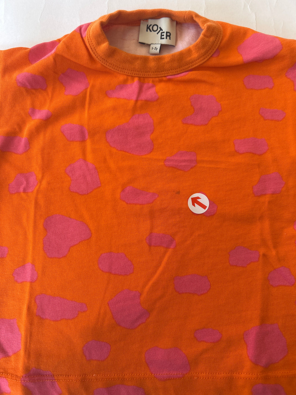 Orange dot jersey t-shirt