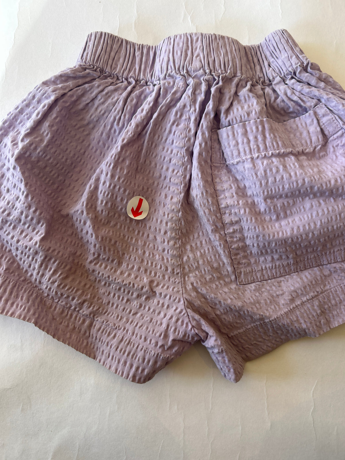Studio Koter Kit lilac seersucker shorts