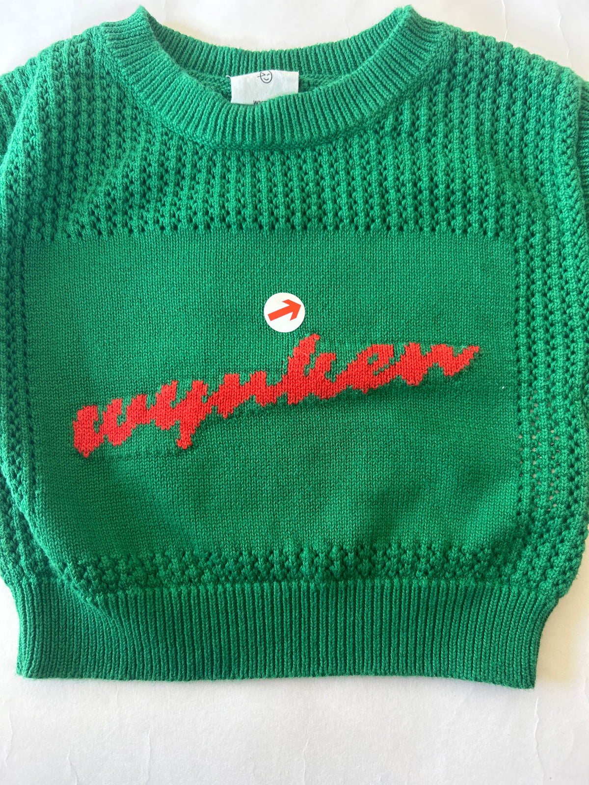 Wynken Green knit airy tank