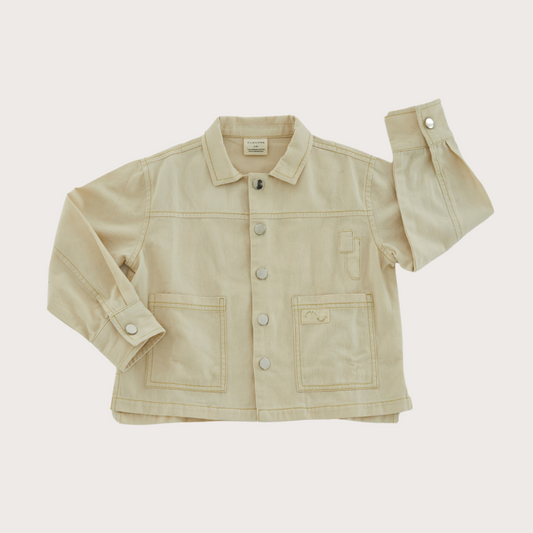 Claude & Co Cream patch worker jacket