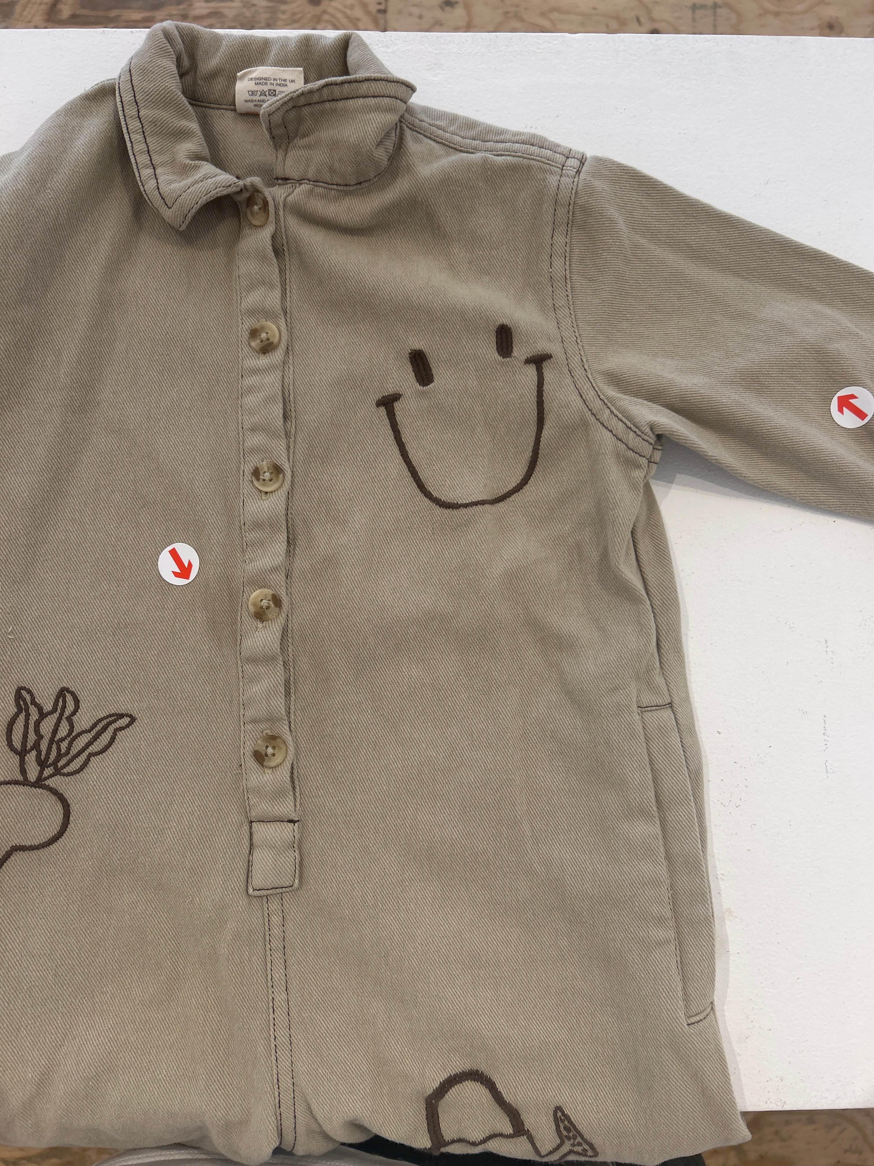 Claude & Co Olive allotment twill overalls