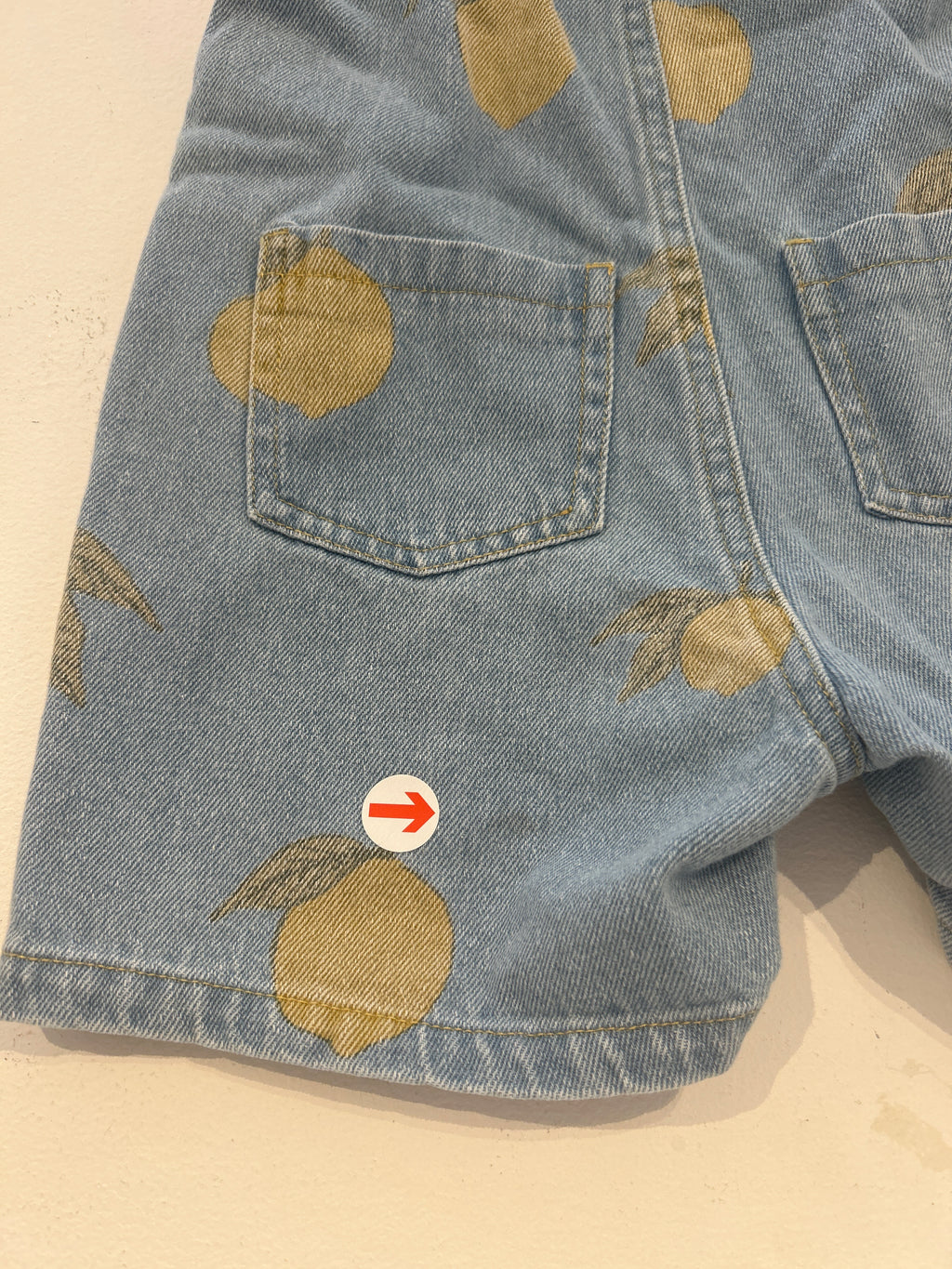Konges Slojd Denim lemon short dungarees